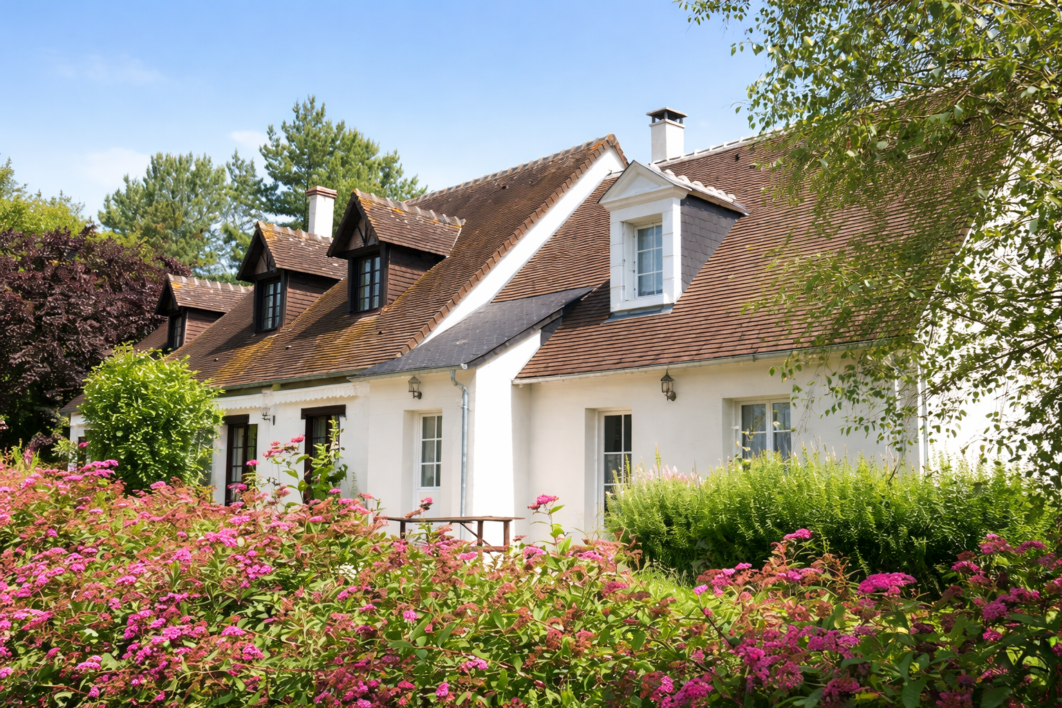 Façade de La Cabriole à Civray-de-Touraine